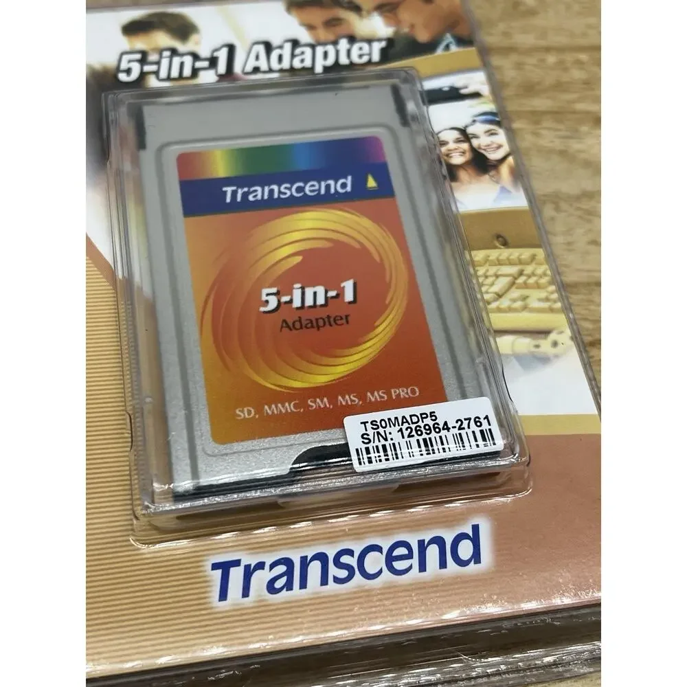 NEW Transcend 5 in 1 Adapter TS0MADP5 Compact Flash Adapter For SM SD MMC MS PRO